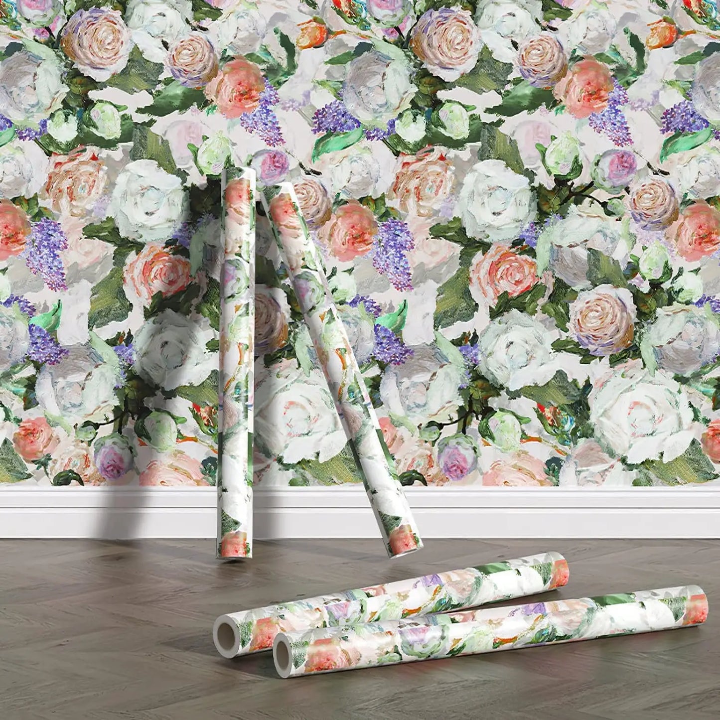 Peel & Stick tapeet suure lillelise mustriga – ShopPoint24 Peel & Stick tapeet suure lillelise mustriga