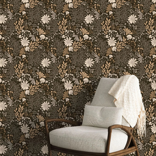 Valge lehemustriga Peel & Stick tapeet