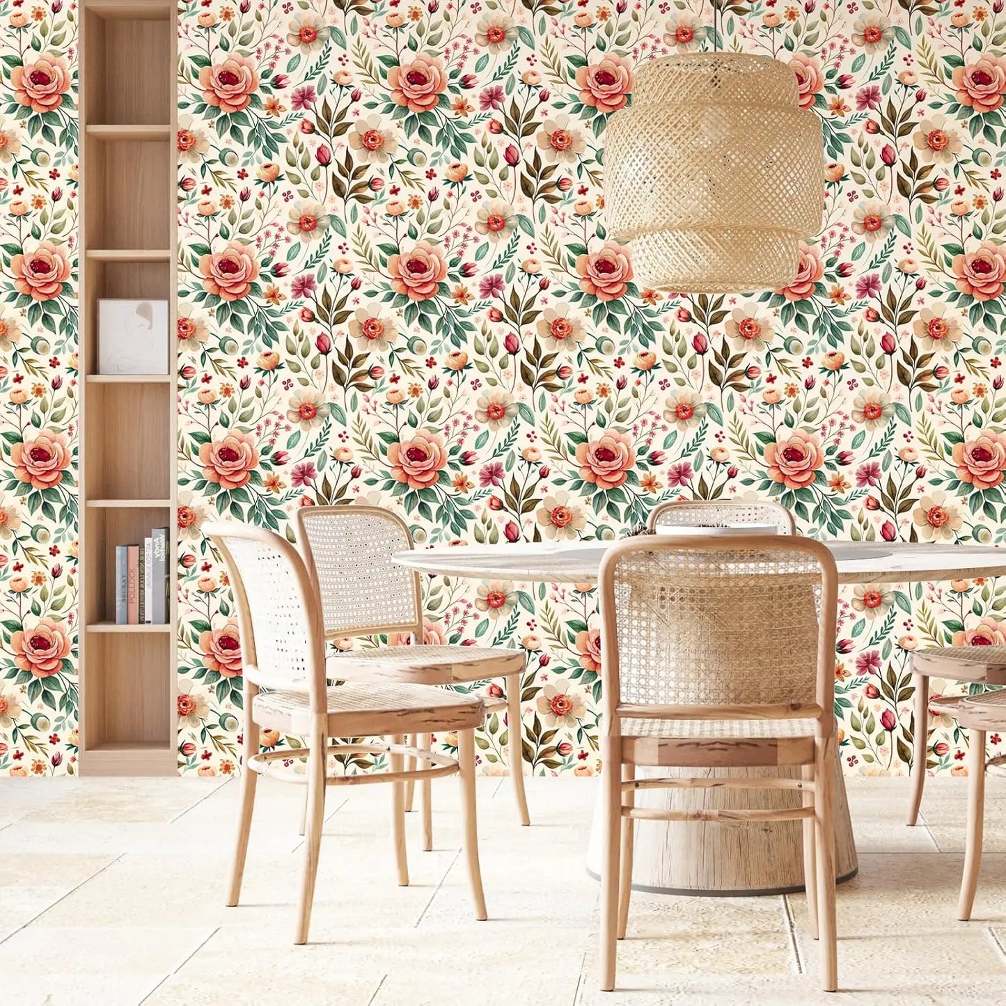 Boho stiilis  lilleline Peel and Stick tapeet – ShopPoint24 Boho stiilis  lilleline Peel and Stick tapeet