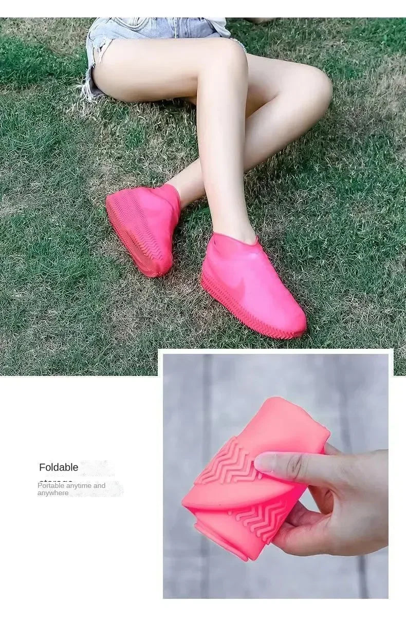 1Pair Silicone WaterProof Shoe Covers lip-resistant Rubber Rain Boot Rain Gear Overshoes Accessories For Outdoor Rainy Day – ShopPoint24 1Pair Silicone WaterProof Shoe Covers lip-resistant Rubber Rain Boot Rain Gear Overshoes Accessories For Outdoor Rainy Day