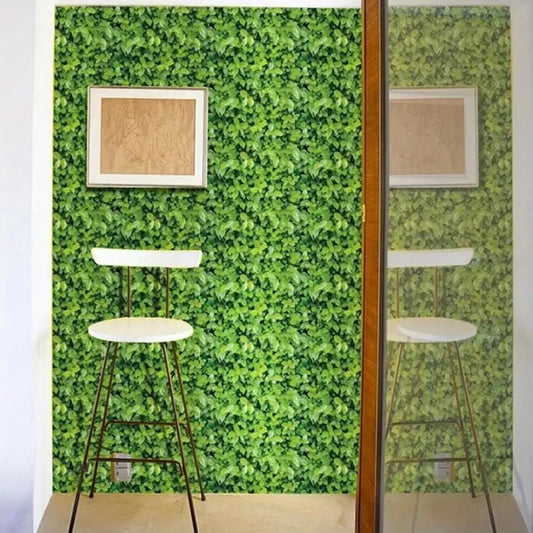 Euroopa stiilis lehe mustriga isekleepuv tapeet