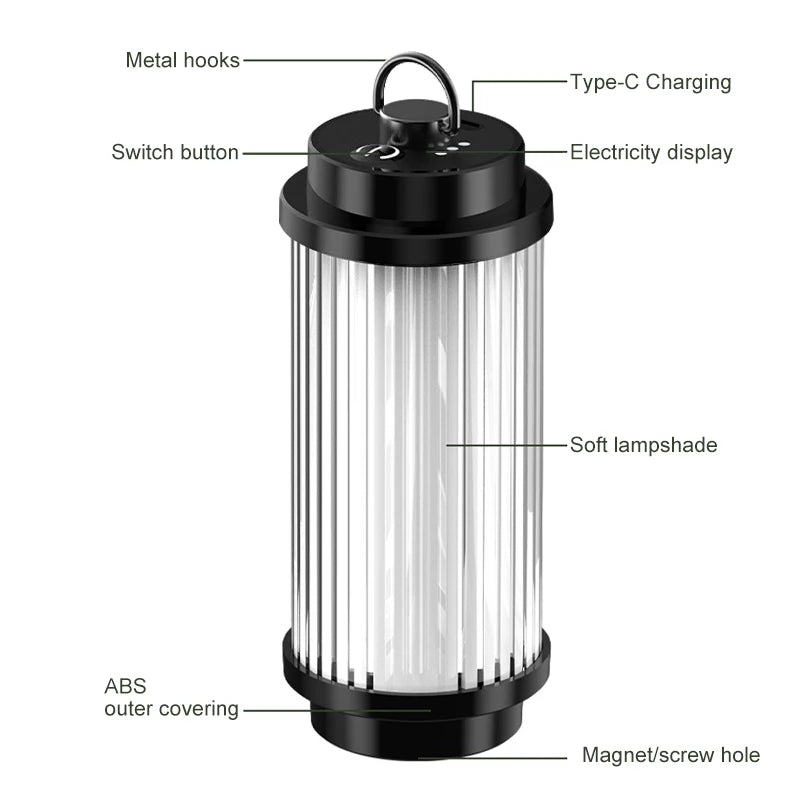 Outdoor camping tools camping lights 5 kinds of lights adjustable ceil