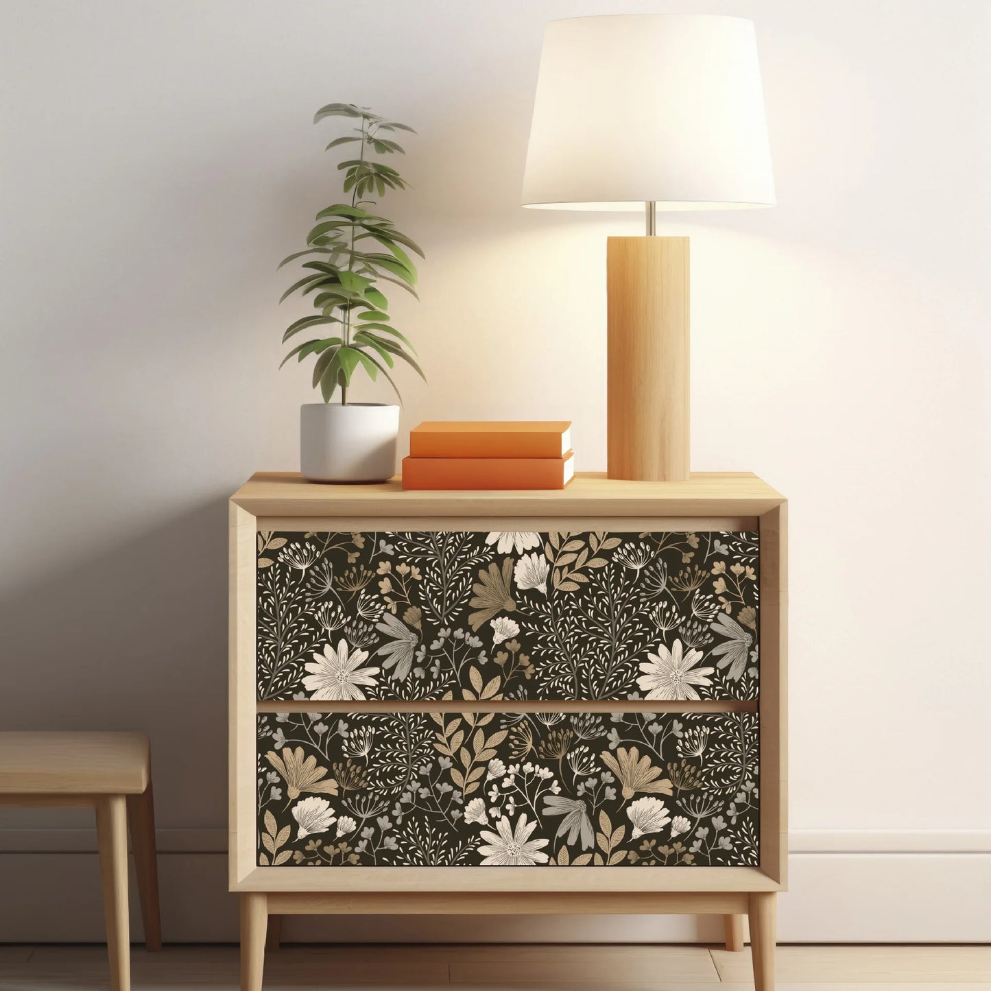 Valge lehemustriga Peel & Stick tapeet – ShopPoint24 Valge lehemustriga Peel & Stick tapeet