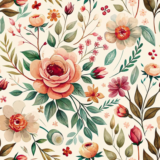 Boho stiilis  lilleline Peel and Stick tapeet