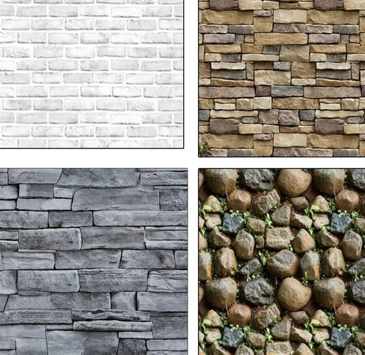 Moodne kivimustriga isekleepuv tapeet.