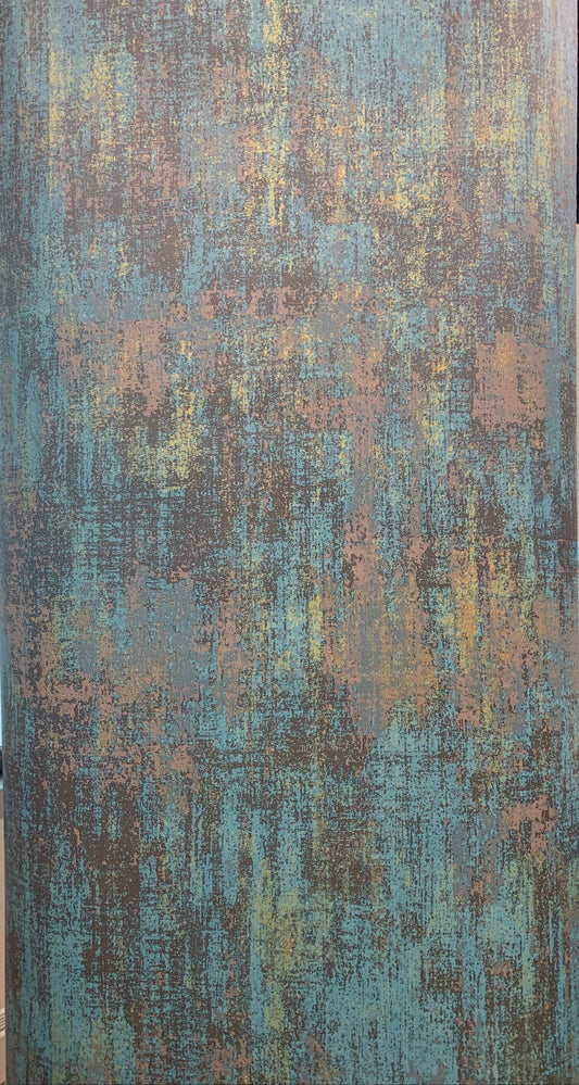 Sinine kuldne peel & stick tapeet – niiskuskindel seinakatte PVC