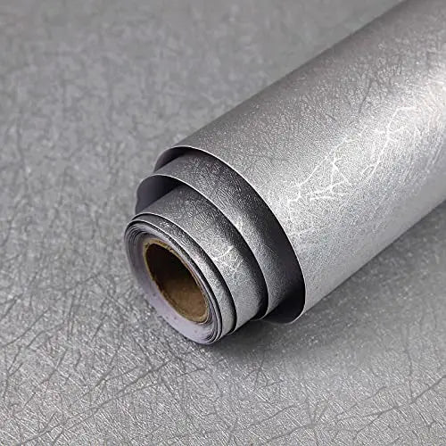 Hall siidise tekstuuriga reljeefne Peel & Stick tapeet