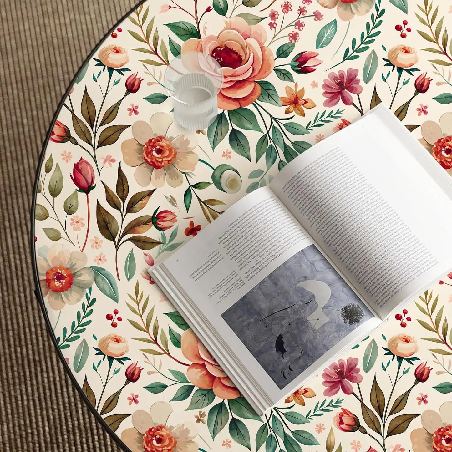 Boho stiilis  lilleline Peel and Stick tapeet