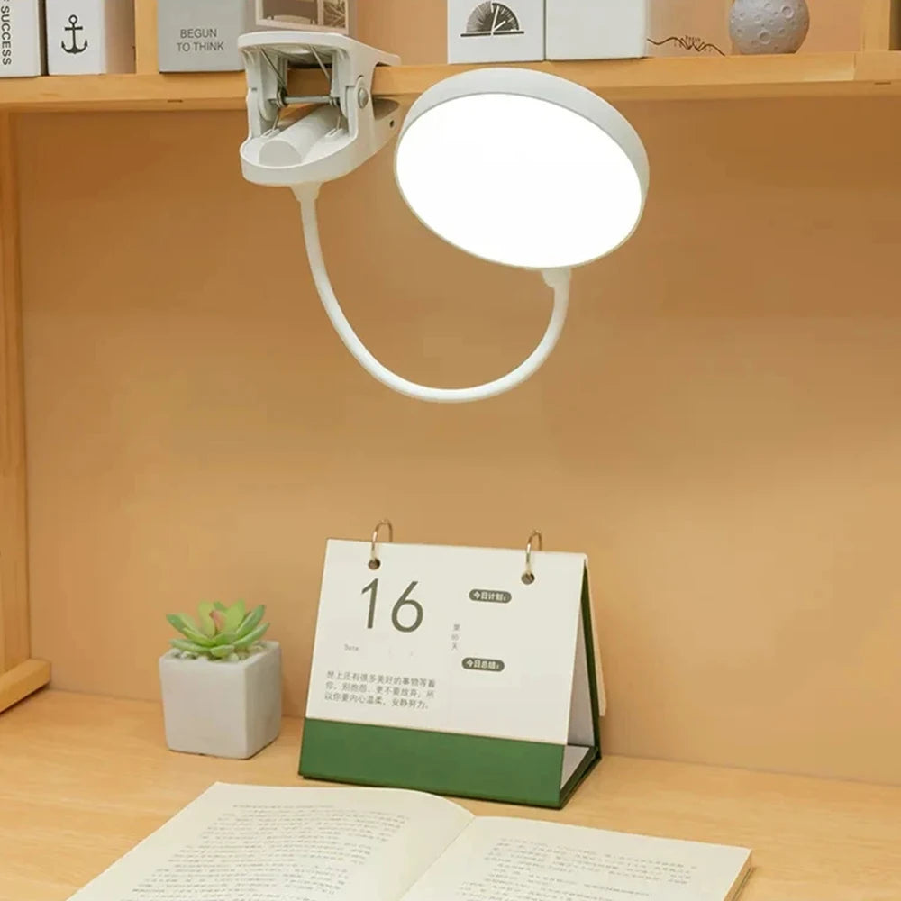 Kaasaskantav USB- ja LED-klambriga laualamp