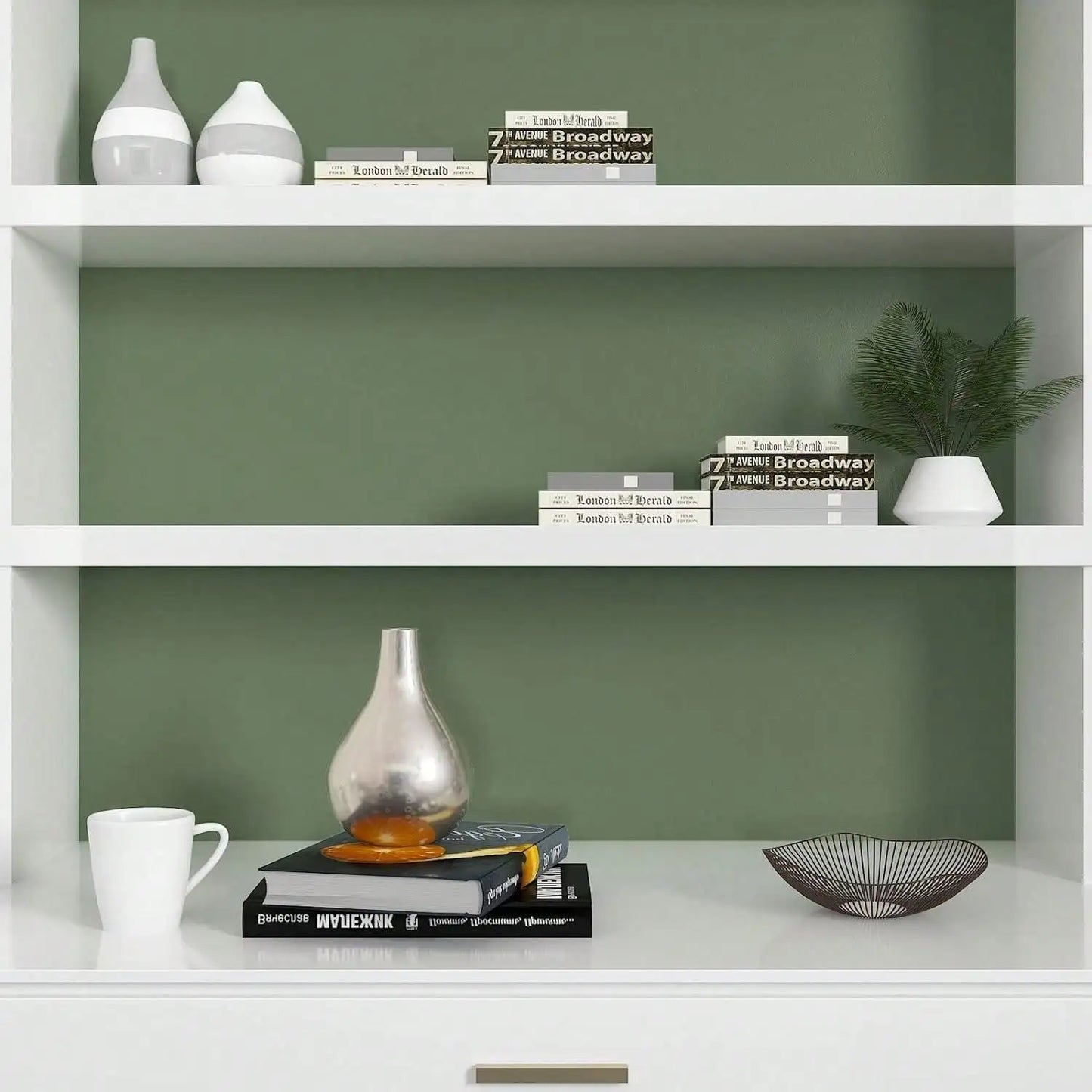 Peel & stick roheline matt tapeet
