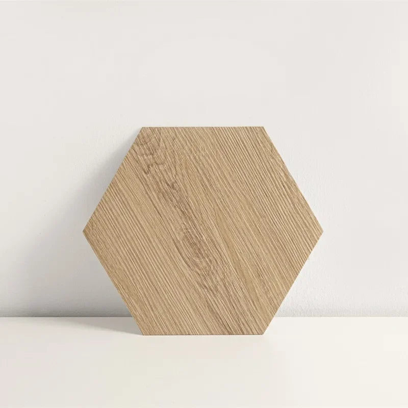 Kuusnurkse mustriga puidusüüga isekleepuvad põranda või seina plaadid