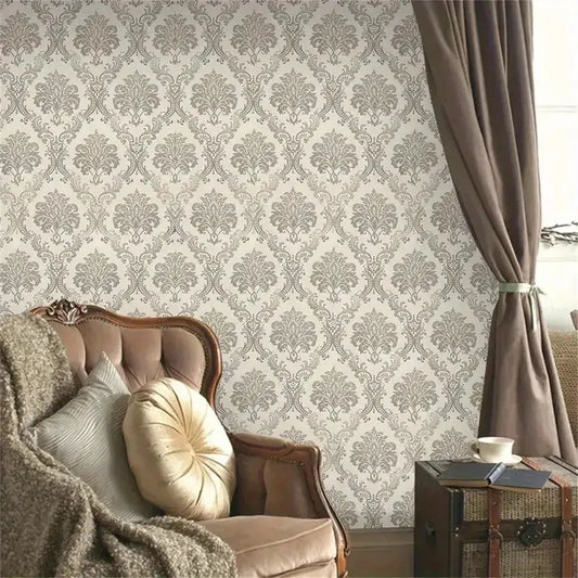 Stiilne isekleepuv Peel & Stick tapeet beezi geomeetrilise mustriga