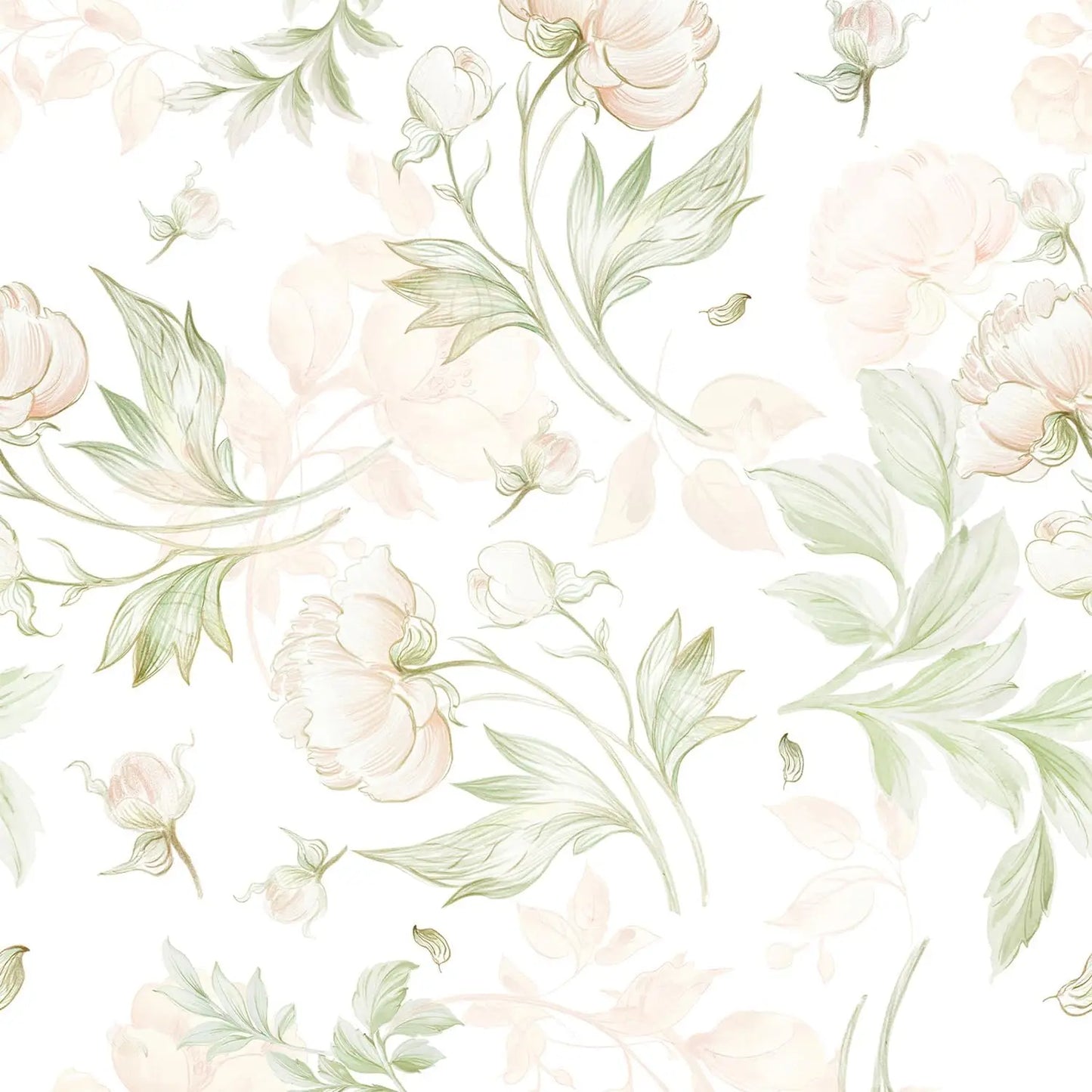 Vintage boho lilleline tapeet – isekleepuv peel &stick ja kergelt eemaldatav