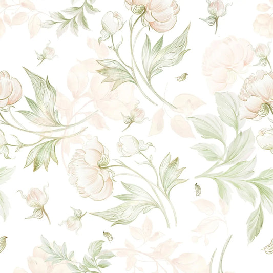 Vintage boho lilleline tapeet – isekleepuv peel &stick ja kergelt eemaldatav