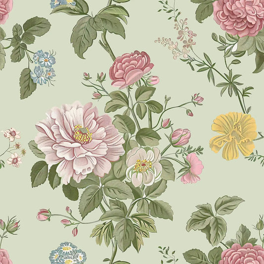 Vintage boho lilleline tapeet – isekleepuv peel &stick ja kergelt eemaldatav